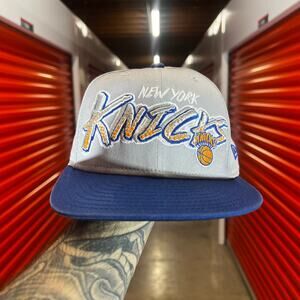 New York Knicks Hardwood Classics Snapback Hat Gray NBA